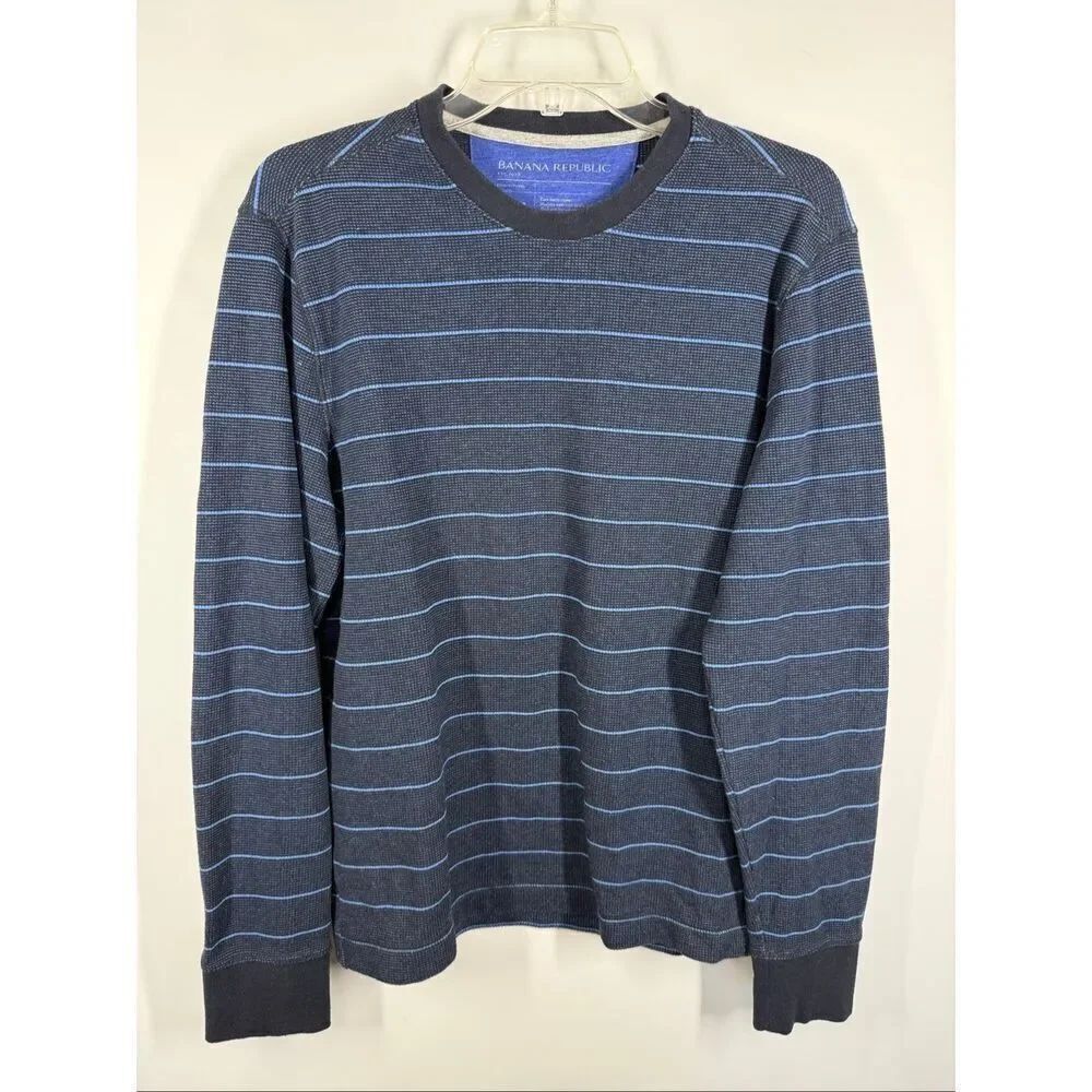Banana republic Men’s striped long sleeve t shirt size medium